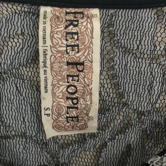 Free People Black and Gray Lace Dress - Picture 8 of 11